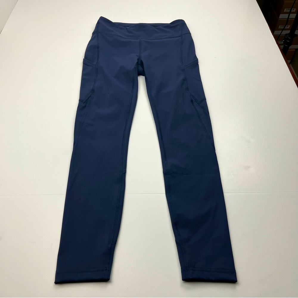 Outdoor‎ Voices Women’s Size Small Blue Athletic Leggings Athleisure Pockets